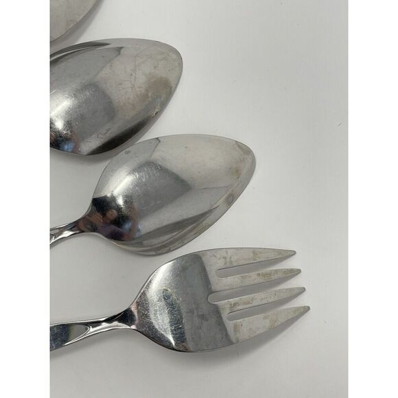 Oneida Community SATINIQUE Older Betty Crocker Serving Spoons Fork Ladle - Picture 9 of 10